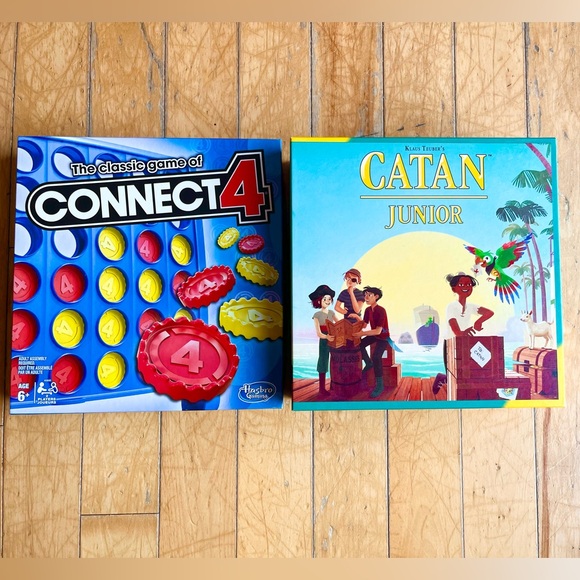 Catan Junior and Hasbro Connect 4 Bundle New - Picture 1 of 8